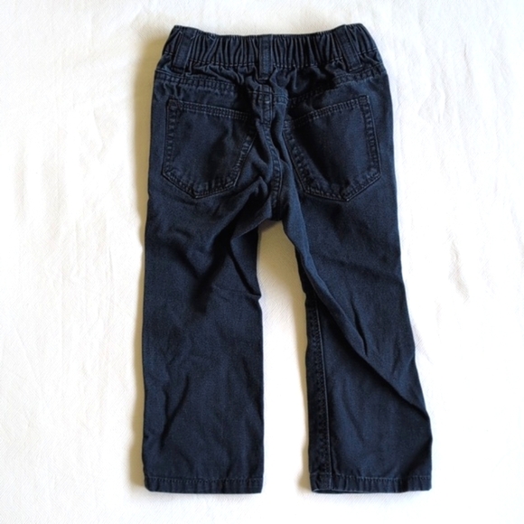 old navy blue cotton twill relaxed fit straight leg chinos pants 18-24 months - Picture 6 of 7